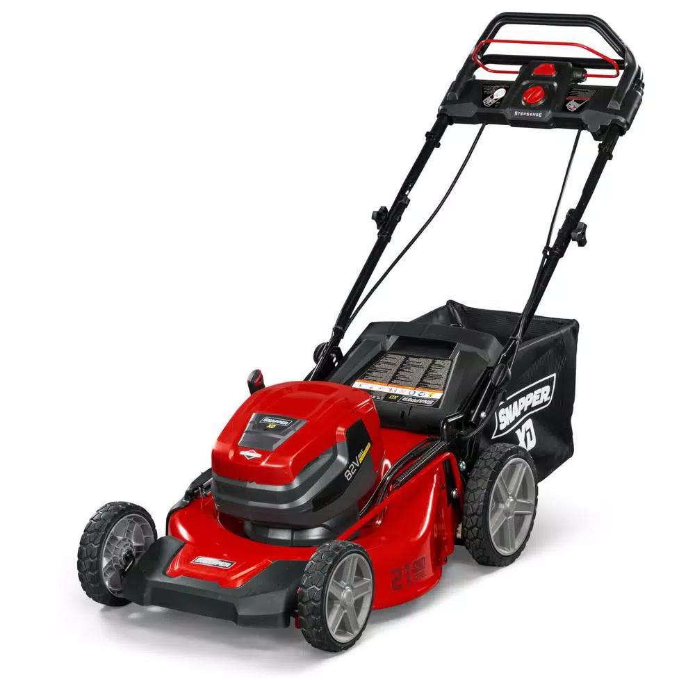 Snapper XD 21 in. 82V Cordless Self-Propelled Mower with StepSense, (2) 2 Ah Batteries and Charger