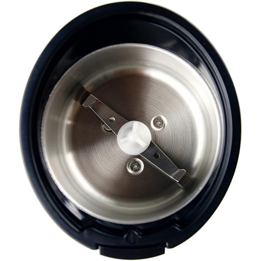 Ovente 150W Electric Coffee Grinder, Stainless Steel Blades, 2.5 oz Capacity, Black