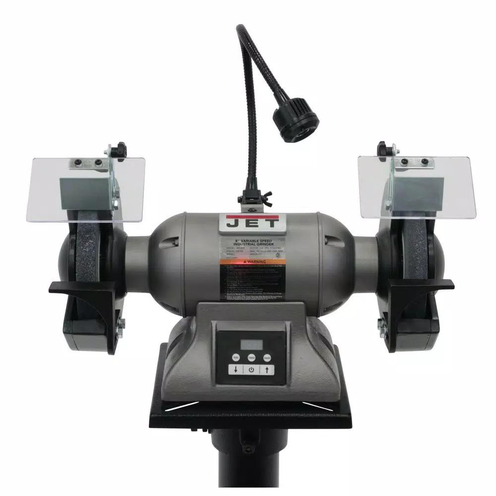 Jet IBG-8VS 8 in. Variable Speed Industrial Bench Grinder, 1 HP, 3600 RPM