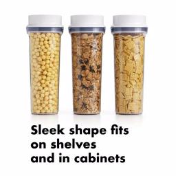 OXO Good Grips POP 3-Piece Cereal Dispenser Set, Airtight Dry Food Storage thumbnail 3