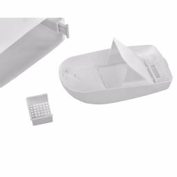 Alpine Industries 19 Qt. White Step-On Sanitary Napkin Receptacle & Waste Basket thumbnail 4