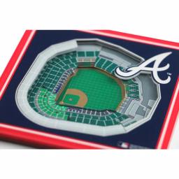YouTheFan MLB Atlanta Braves StadiumViews 3D Acrylic Coasters - 2 Pack thumbnail 3