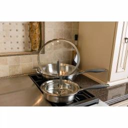 CookCraft by Candace 4-Piece Tri-Ply Stainless Steel Cookware Set with Patented Latch Lids thumbnail 4