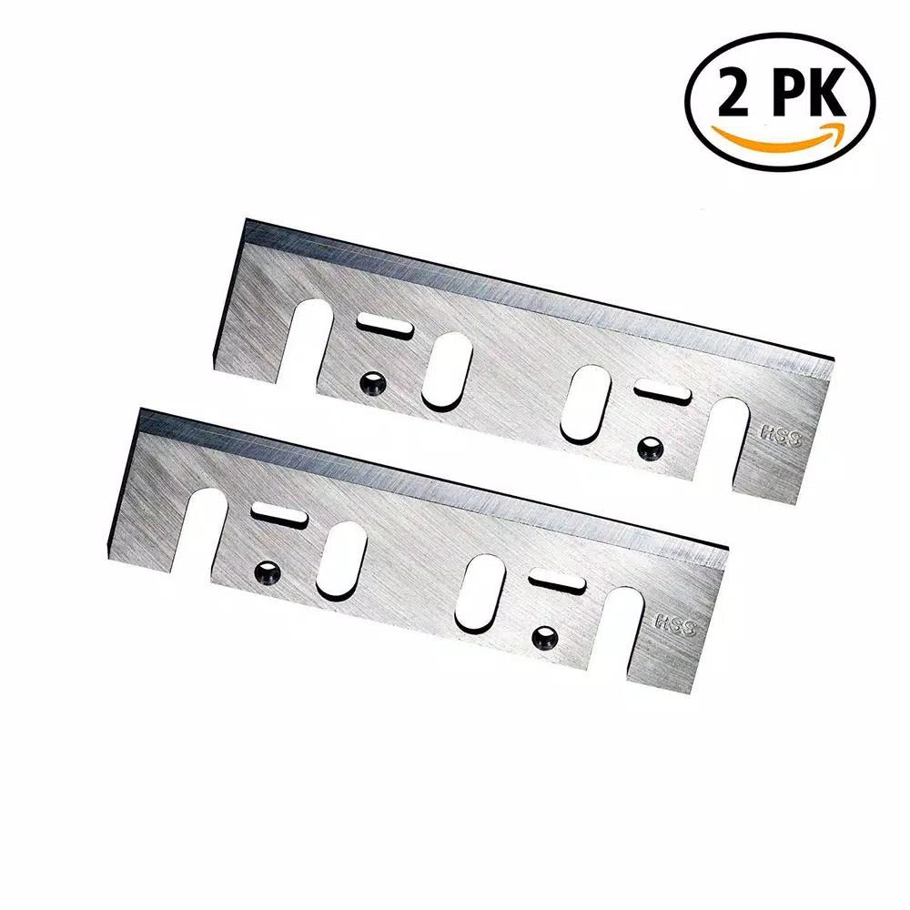 POWERTEC 6-1/8 in. High Speed Steel Replacement Planer Blades for Makita 1805B (Set of 2)