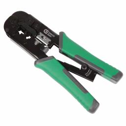 Commercial Electric Ratchet Modular Plug Crimper and Impact Punch Down Tool Set thumbnail 3