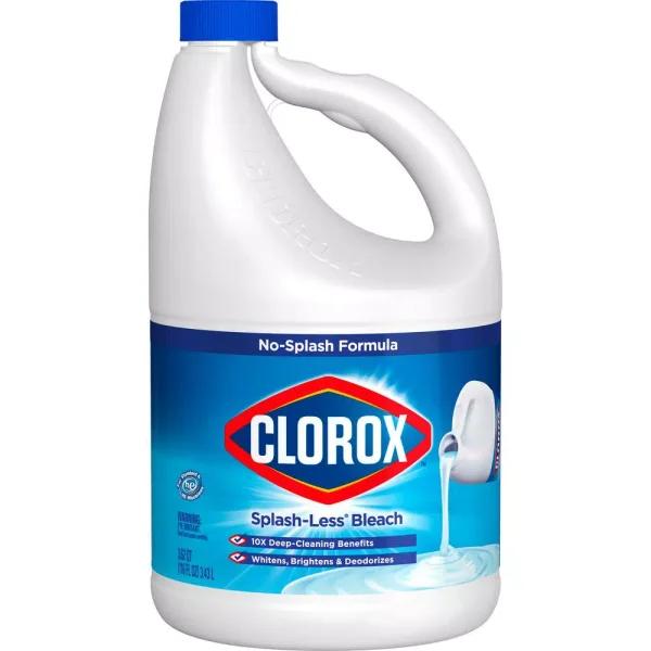 Clorox Splash-Less Regular Bleach Liquid, 116 oz.