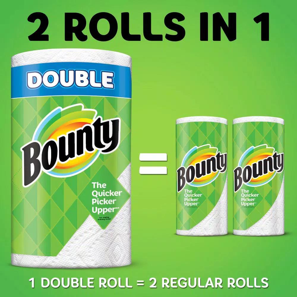 Bounty Select-A-Size White Paper Towels, 6 Double Rolls