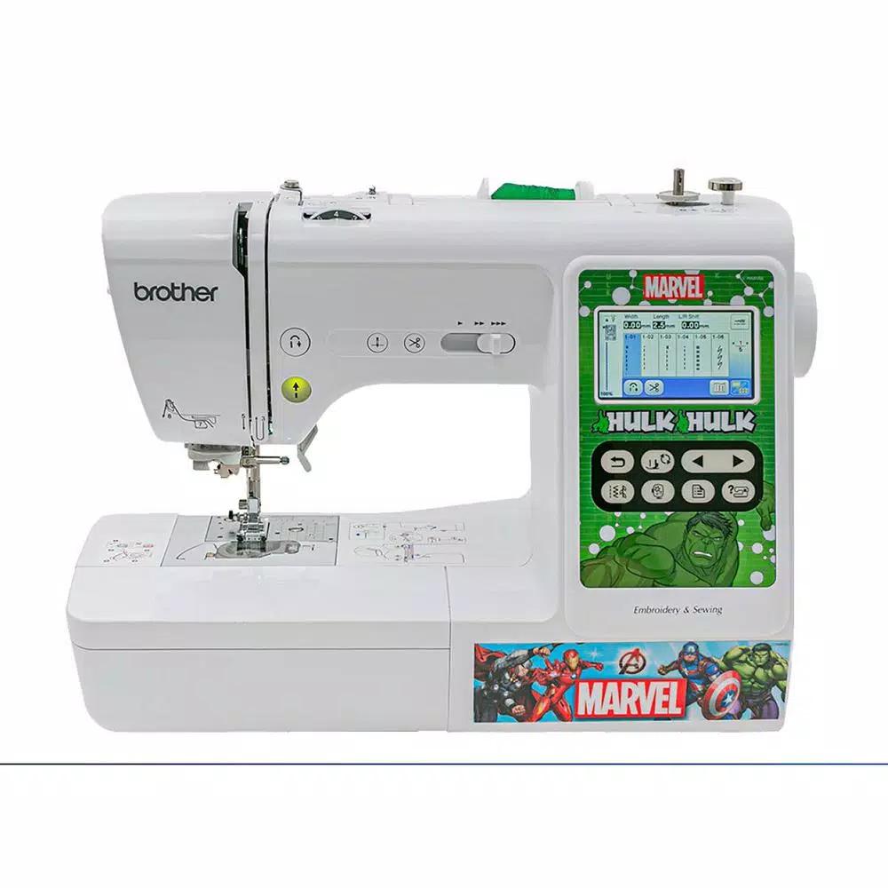 Brother Marvel Themed 2-in-1 Sewing and 4 in. x 4 in. Embroidery Machine with Color Touch LCD Screen