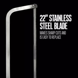 Weston 22 in. Stainless Steel Butcher Meat Saw with Trigger Lock thumbnail 6