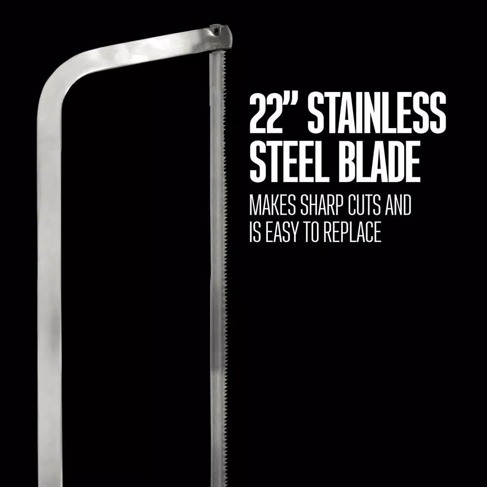 Weston 22 in. Stainless Steel Butcher Meat Saw with Trigger Lock