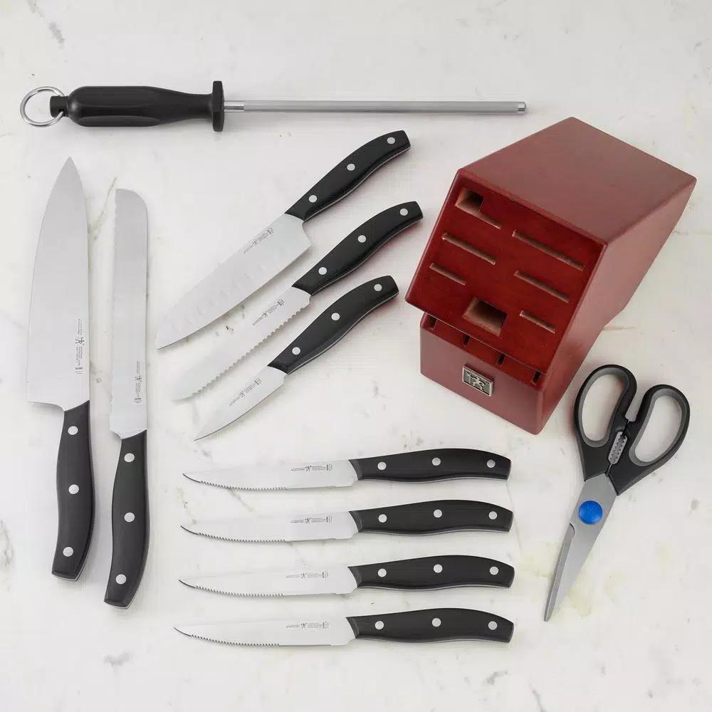 Henckels International Definition 12-Piece Knife Block Set with Hardwood Block