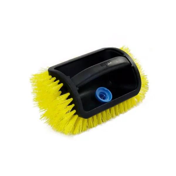 Unger Lock-On 4-Sided Outdoor Deck Scrub Brush, Hard Poly Bristles
