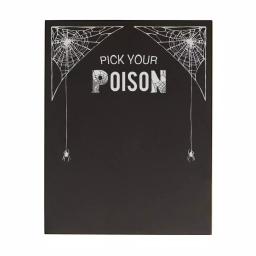 Cathy's Concepts Pick Your Poison 14 in. x 11 in. Printed Chalkboard Wall Art Halloween Decor thumbnail 3