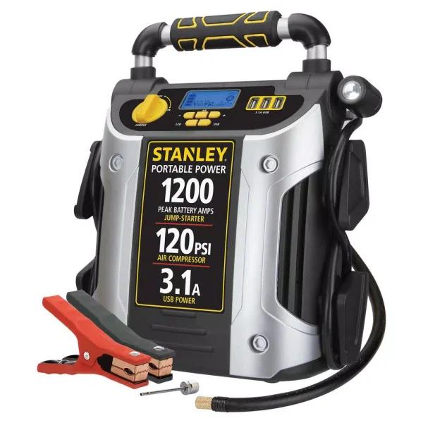 Stanley J5C09D 1200 Peak Amp Jump Starter with 120 PSI Digital Compressor and USB Power Station