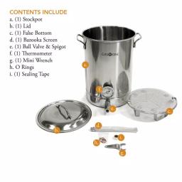 Gas One 64 qt. Stainless Steel Brew Kettle Complete Kit with Spigot and Accessories thumbnail 4