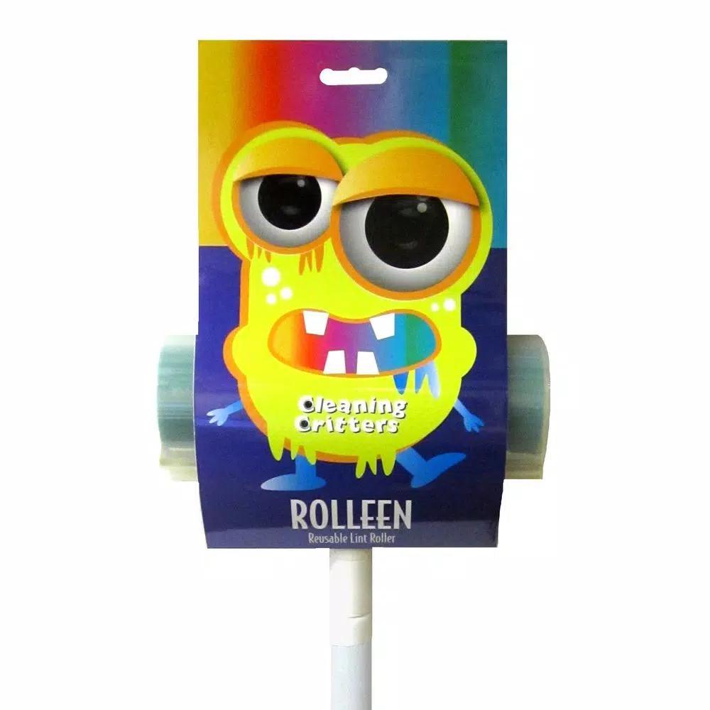 Ettore Cleaning Critters Rolleen Reusable Lint Roller with Extension Pole