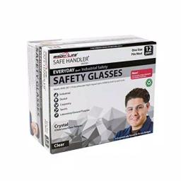 Bison Life Clear Lens Safety Glasses, Polycarbonate Scratch-Resistant Eyewear (Pack of 12) thumbnail 2