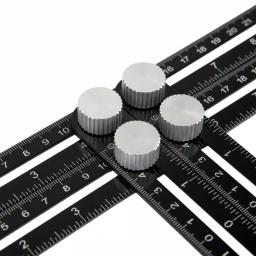 POWERTEC Universal Angle Template Tool, 10 in. Aluminum Multi-Angle Ruler & Precision Stencil thumbnail 4