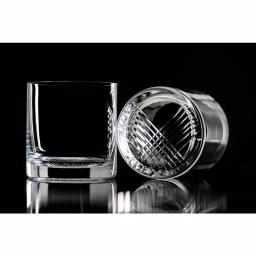 Abigails New Orleans Double Old-Fashioned Whiskey Glass Set of 4, 16 oz, Clear Glass thumbnail 3