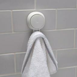 Bath Bliss 4 Pack Gel-Suction Power Hooks, Heavy Duty White Robe and Towel Hooks thumbnail 2