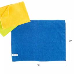 Stalwart Microfiber Cleaning Cloths, 16 x 12 in., 36-Pack, Assorted Colors thumbnail 2