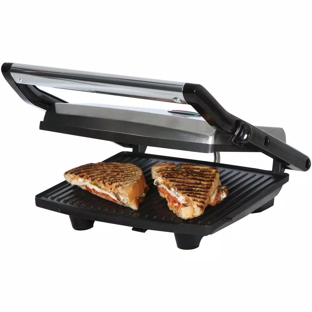 Brentwood Appliances TS-651 1000W Metallic Panini Press and Sandwich Maker