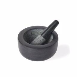 Fox Run 7 in. Black Granite Mortar and Pestle Set thumbnail 3