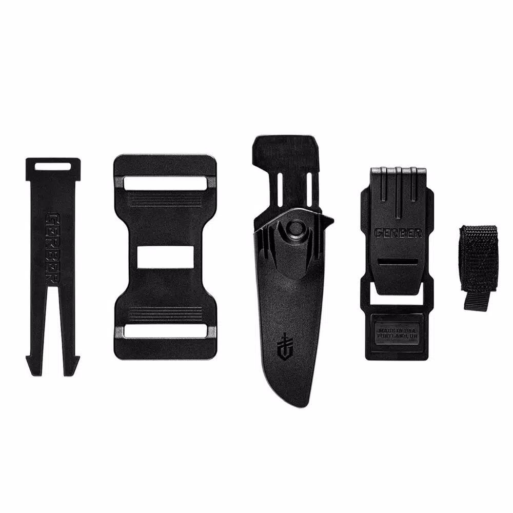 Gerber Principle 7.5 in. Fixed Blade Bushcraft Knife with Triple Mounting Sheath
