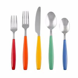 Fiesta Jamboree 20-Piece Flatware Set, Multi-Color 18/0 Stainless Steel, Service for 4 thumbnail 1