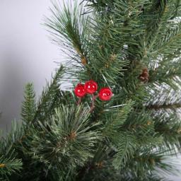 Winsome House 24 in. Artificial Pine and Cedar Wreath with Red Berries and Pinecones thumbnail 5