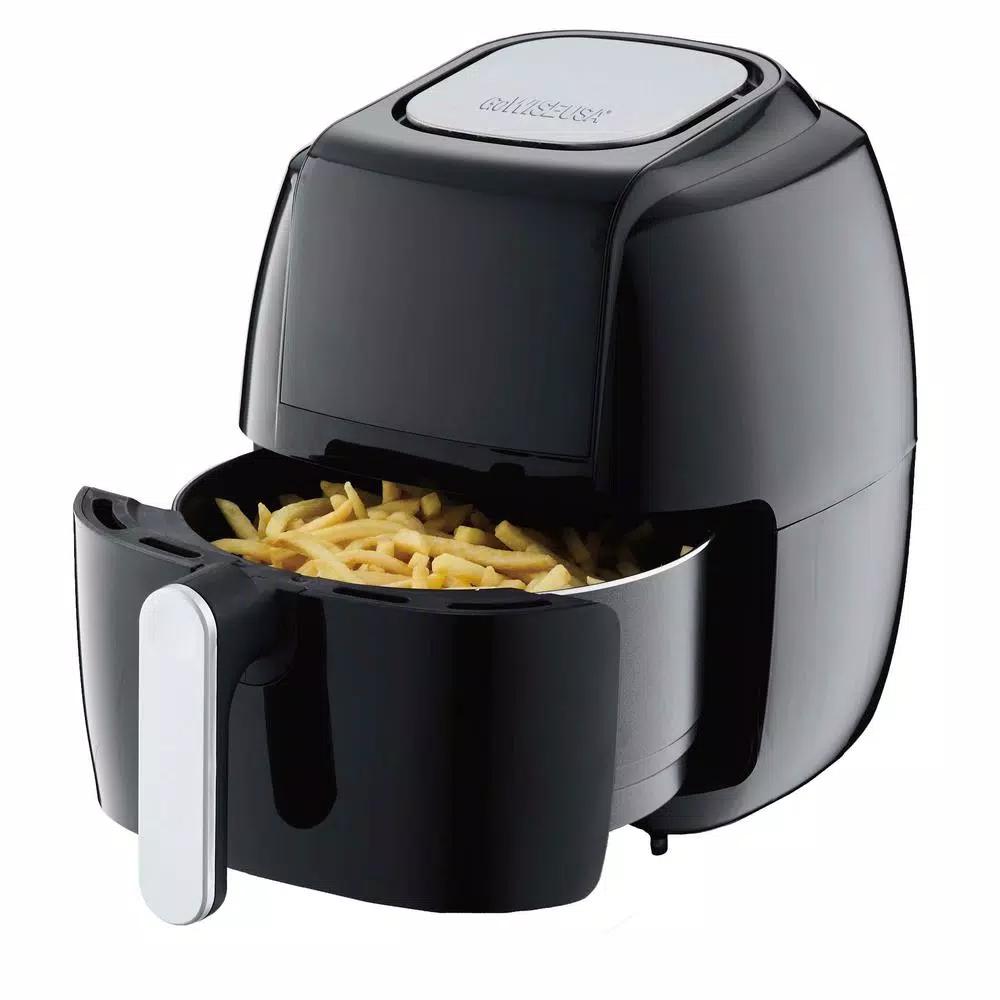 GoWISE USA 5.0 Qt. Black Electric Air Fryer with 8 Presets and Recipe Book