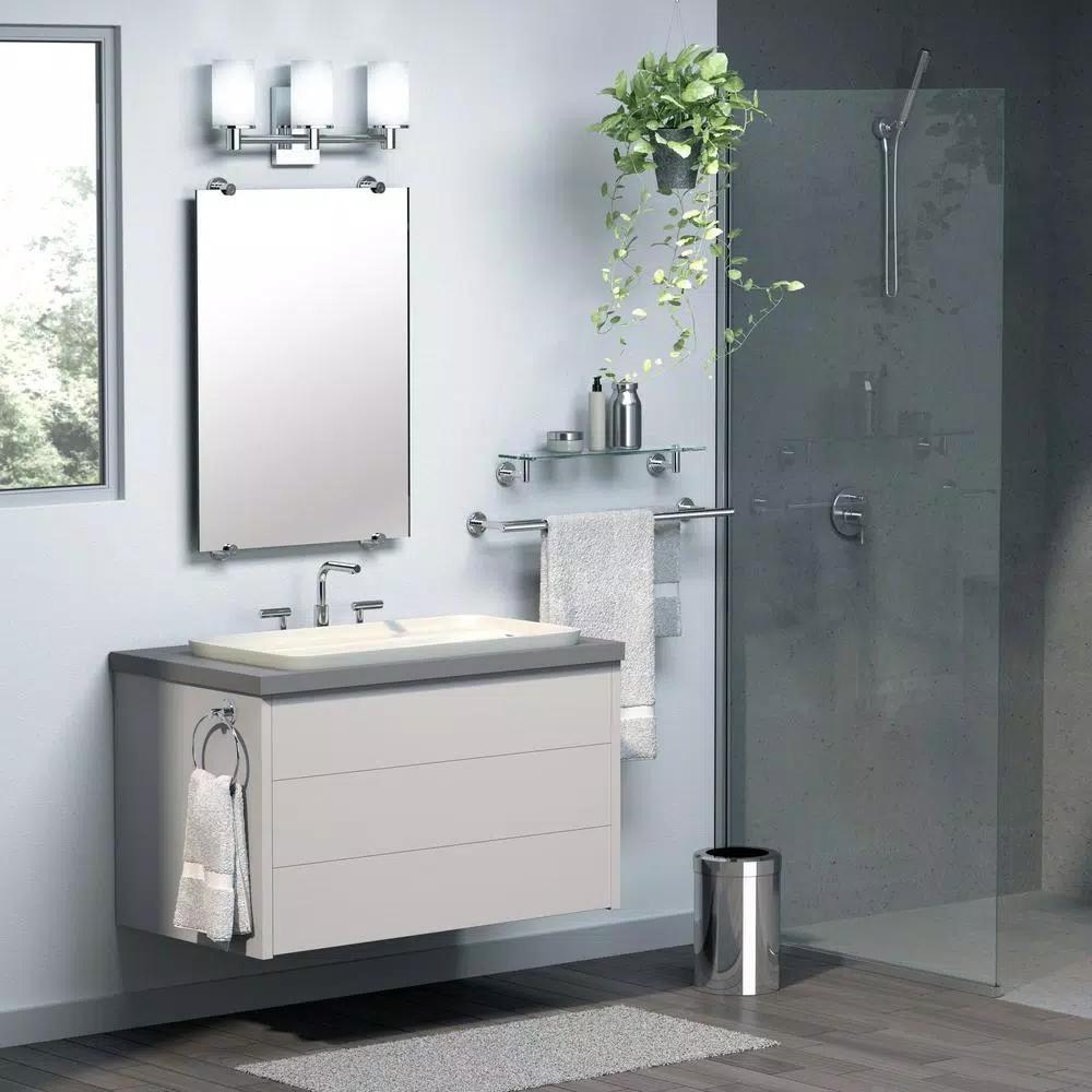 Gatco Latitude II 1-Bar Wall Mounted Towel Rack, Satin Nickel
