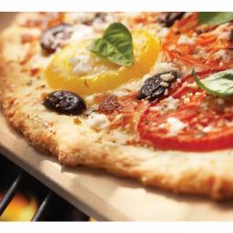 Outset 14 x 16 in. Rectangle Cordierite Pizza Grill Stone thumbnail 3
