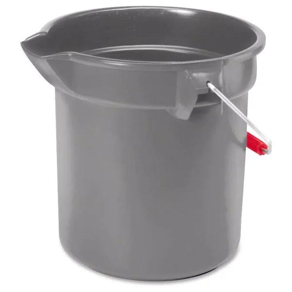 Rubbermaid Commercial Brute 2.5 Gallon Utility Bucket, Gray