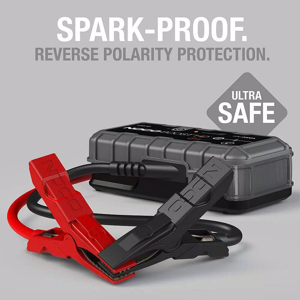 NOCO GB70 2000 Amp 12V UltraSafe Lithium Jump Starter for Up to 8L Gas and 6L Diesel Engines