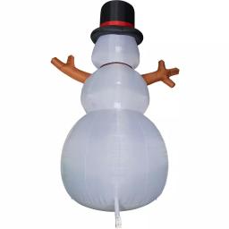 Fraser Hill Farm 20 ft. Jolly Snowman Christmas Inflatable with RGB Lights thumbnail 7