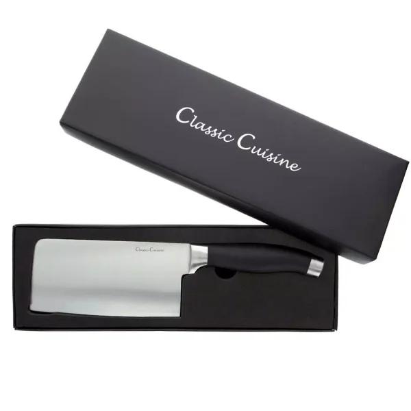 Classic Cuisine 6.5 in. Stainless Steel Chopper Cleaver Knife with Non-Slip Comfort Grip