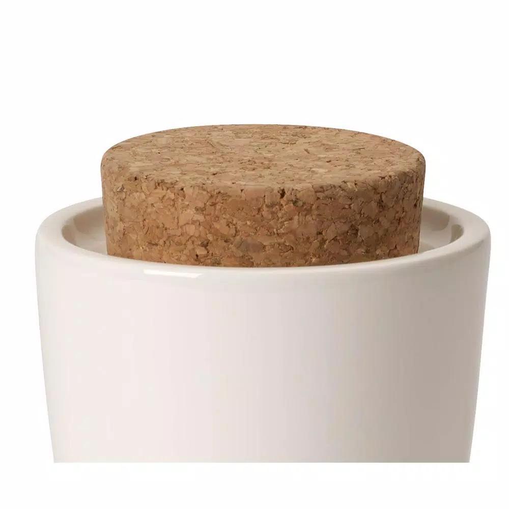 Villeroy & Boch Artesano 10 oz. Covered Sugar Bowl with Cork Stopper