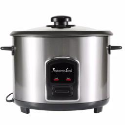 Professional Series 12-Cup Stainless Steel Rice Cooker with Non-Stick Removable Bowl thumbnail 1