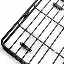 Stark Universal Roof Basket Cargo Carrier with Rack Extensions, 150 lb Capacity, Black thumbnail 7
