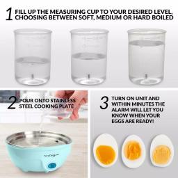 Nostalgia Premium Nostalgia 7-Egg Aqua Egg Cooker - Multi-Function Steamer & Poacher thumbnail 4