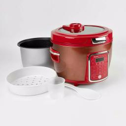AROMA 20-Cup Red Rice Cooker and Slow Cooker with Glass Lid, 11 Programmable Functions thumbnail 4
