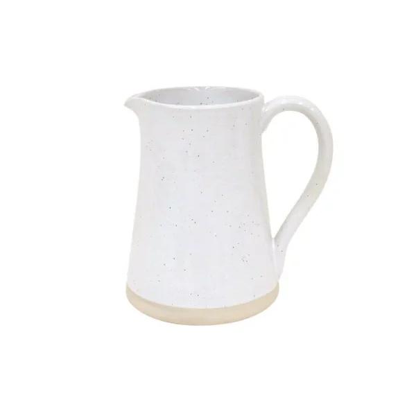 CASAFINA Fattoria 69 fl. oz. White Ceramic Stoneware Pitcher