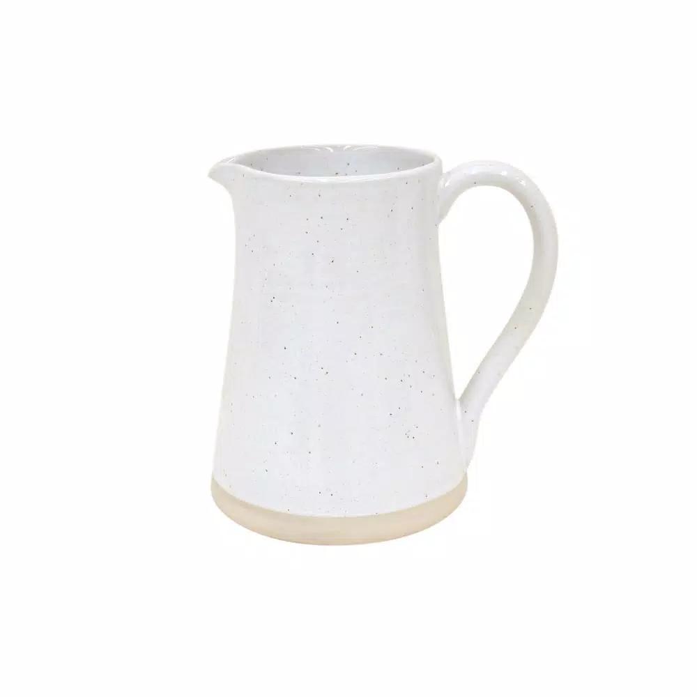CASAFINA Fattoria 69 fl. oz. White Ceramic Stoneware Pitcher