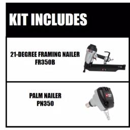 Porter-Cable FR350B 21-Degree 3-1/2 in. Full Round Framing Nailer with Bonus 0-Degree Mini Impact Palm Nailer Kit thumbnail 2