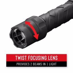 COAST Polysteel 400R 400 Lumen Rechargeable Waterproof LED Flashlight with Twist Focus thumbnail 2