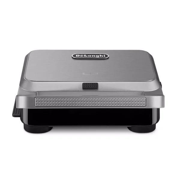 DeLonghi De'Longhi Livenza Compact 3-in-1 Indoor Grill, Sandwich Maker & Waffle Maker, 50 sq. in., Stainless Steel