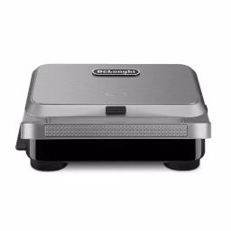 DeLonghi De'Longhi Livenza Compact 3-in-1 Indoor Grill, Sandwich Maker & Waffle Maker, 50 sq. in., Stainless Steel thumbnail 1