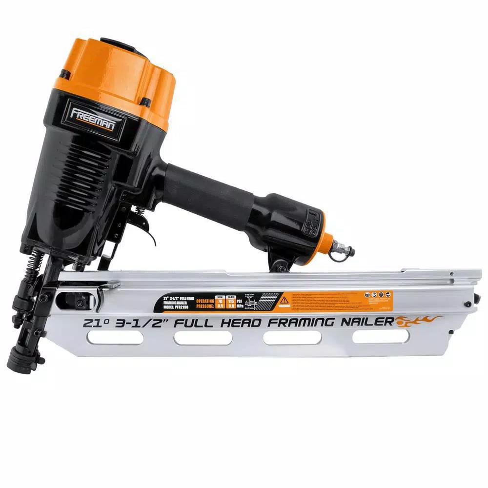 Freeman Pneumatic Framing and Coil Siding Nailer Combo Kit with Storage Case
