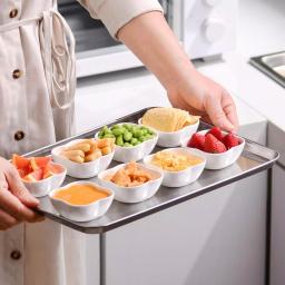 MALACASA 3 in. White Porcelain Ramekins Set of 12, Ceramic Serving Bowls for Creme Brulee and Dipping Sauces thumbnail 5